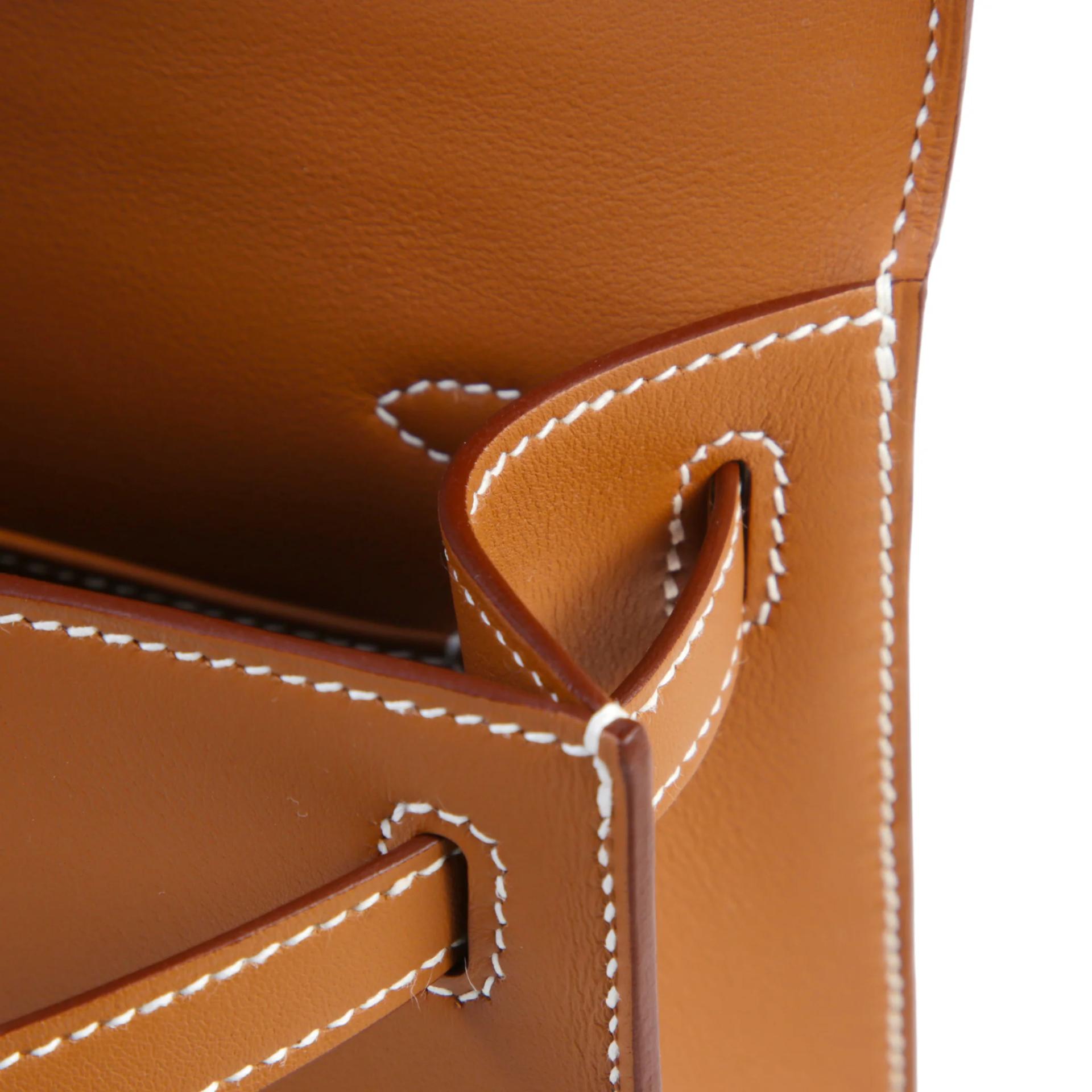 Brand New ( Rank N ) HERMÈS Kelly Pochette Gold (37) Swift Gold hardware G (2026) - 11