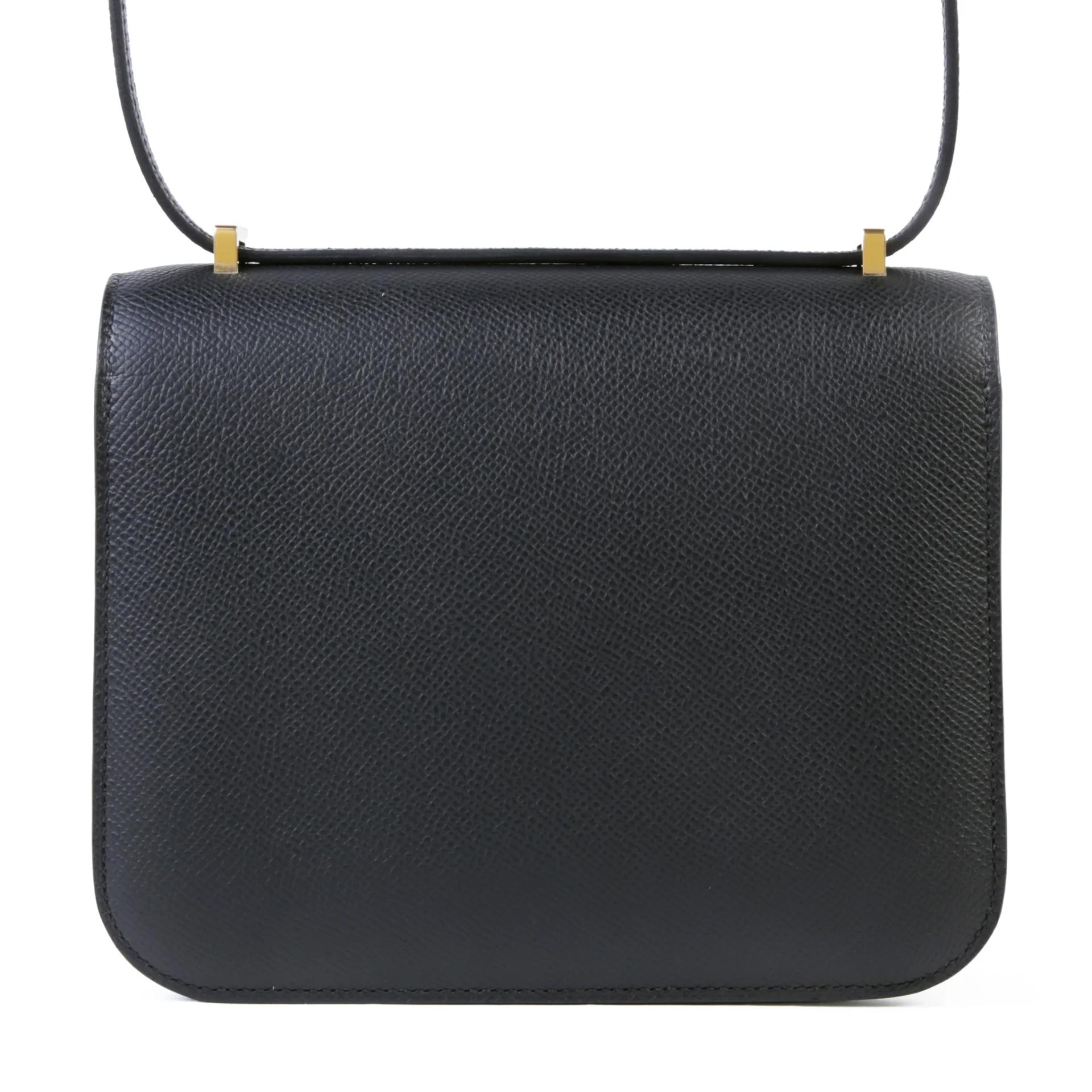 Brand New ( Rank N ) HERMÈS Constance Mini Noir (89) Epsom Gold hardware G (2026) - 2
