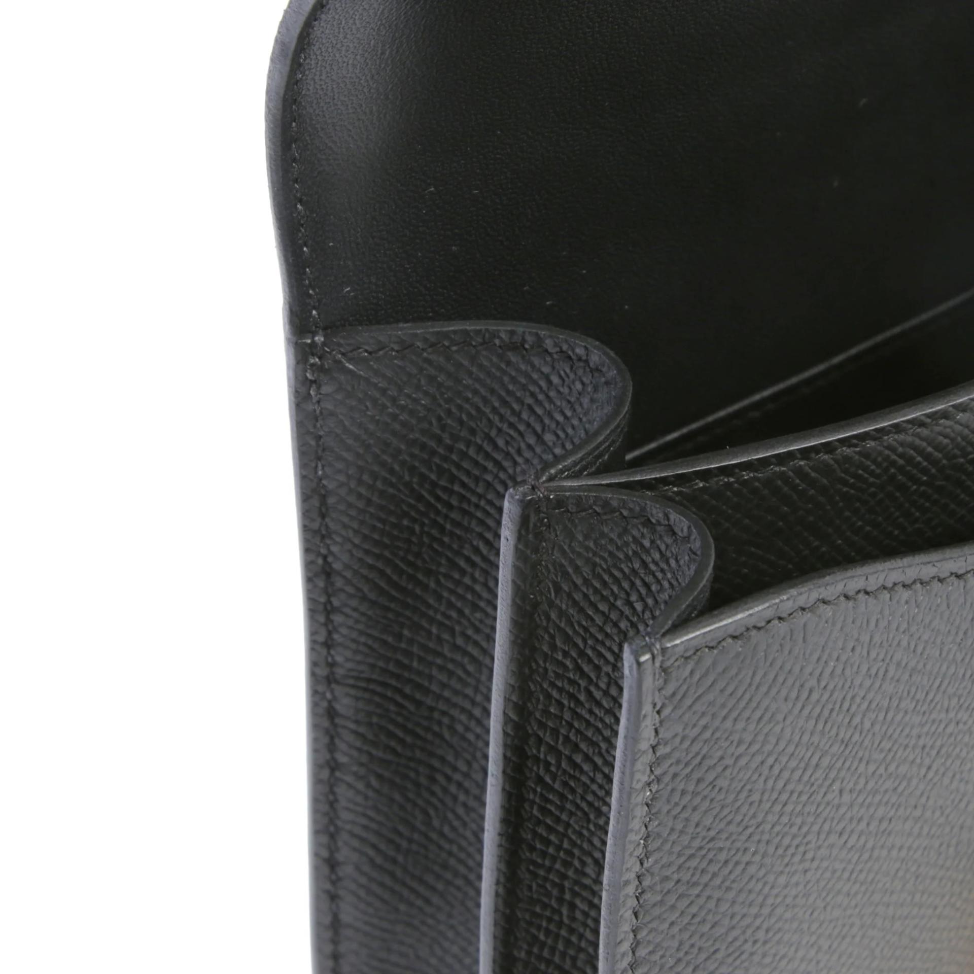 Brand New ( Rank N ) HERMÈS Constance Mini Noir (89) Epsom Gold hardware G (2026) - 13