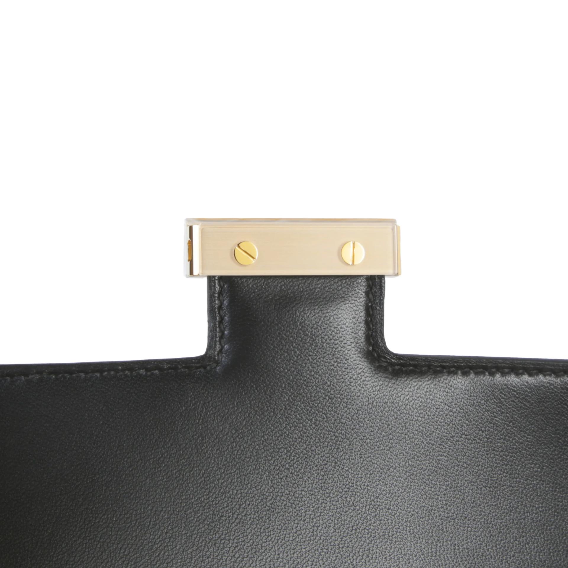 Brand New ( Rank N ) HERMÈS Constance Mini Noir (89) Epsom Gold hardware G (2026) - 10