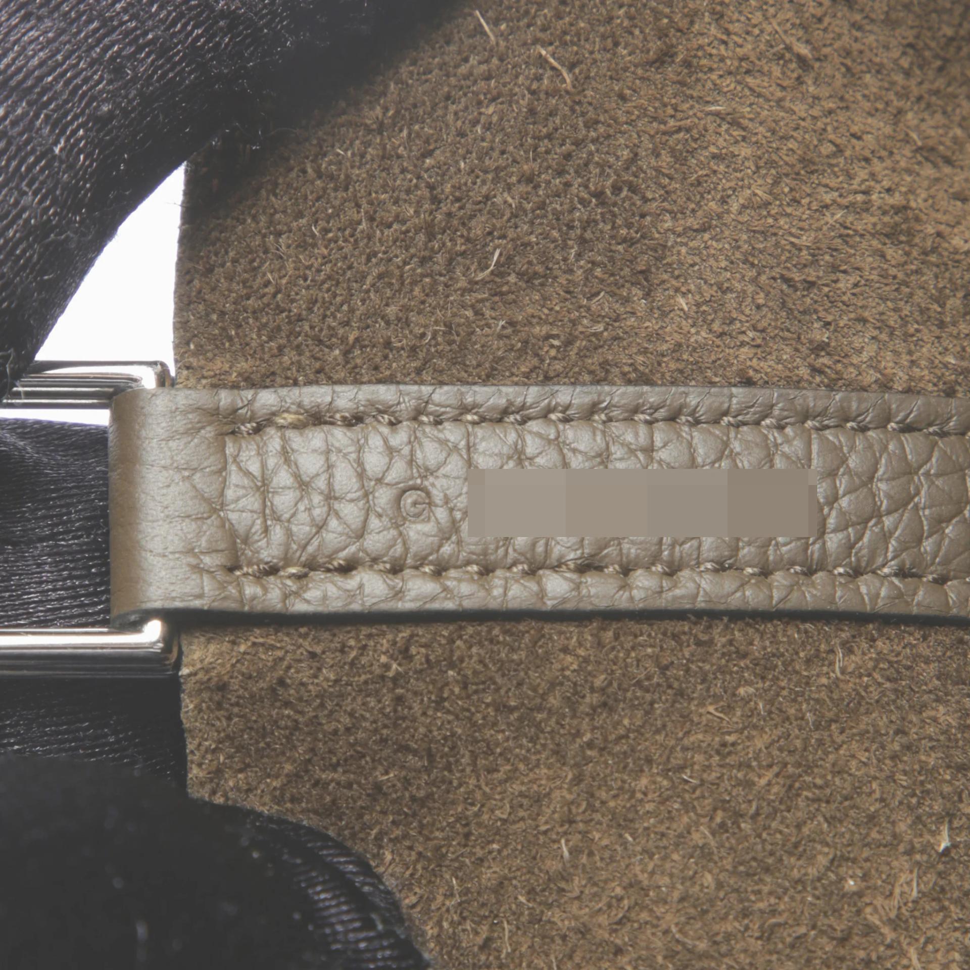 Brand New ( Rank N ) HERMÈS Picotin Lock MM Vert Loden (V8) Clemence Palladium hardware G (2026) - 11
