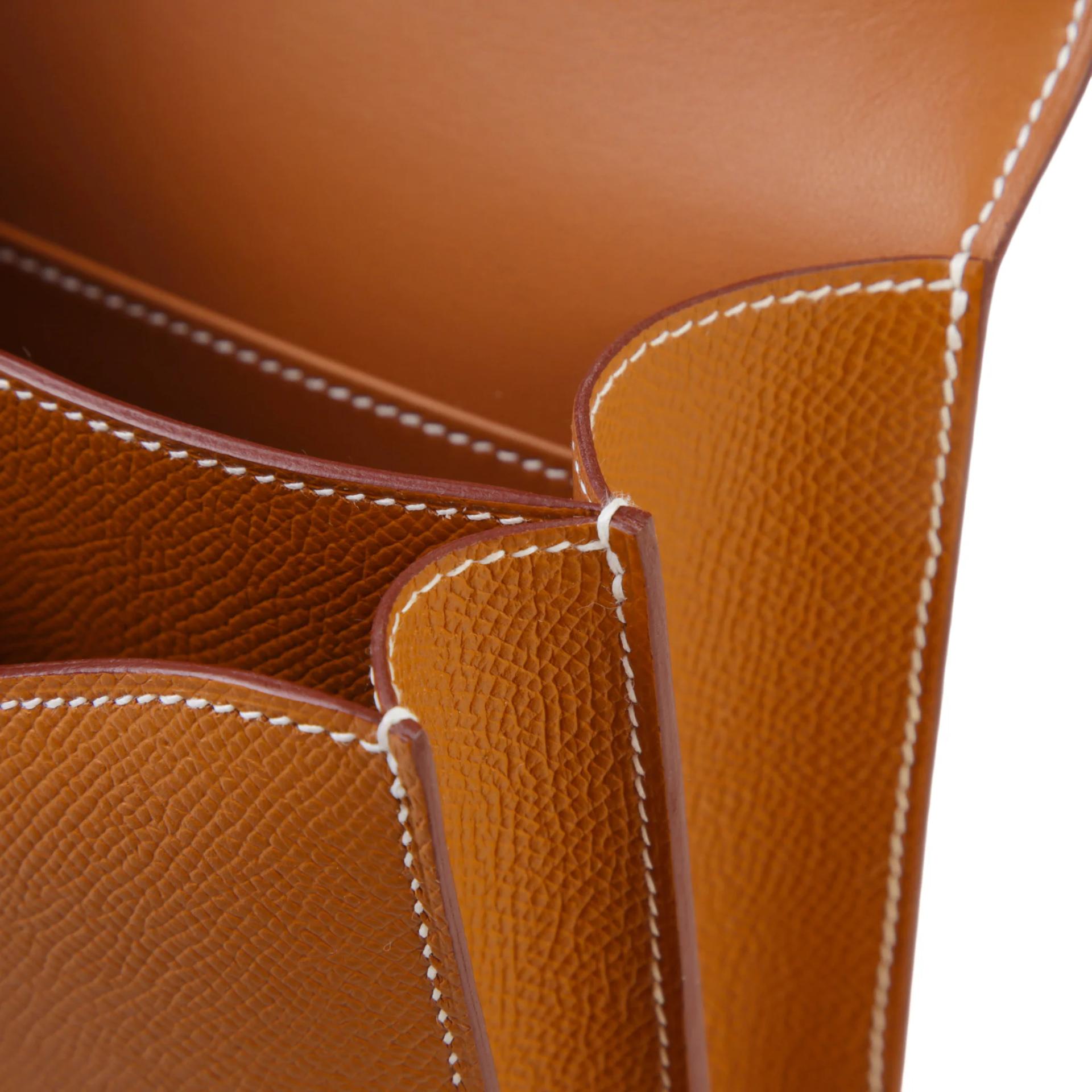 Brand New ( Rank N ) HERMÈS Constance Mini Gold (37) Epsom Gold hardware G (2026) - 12