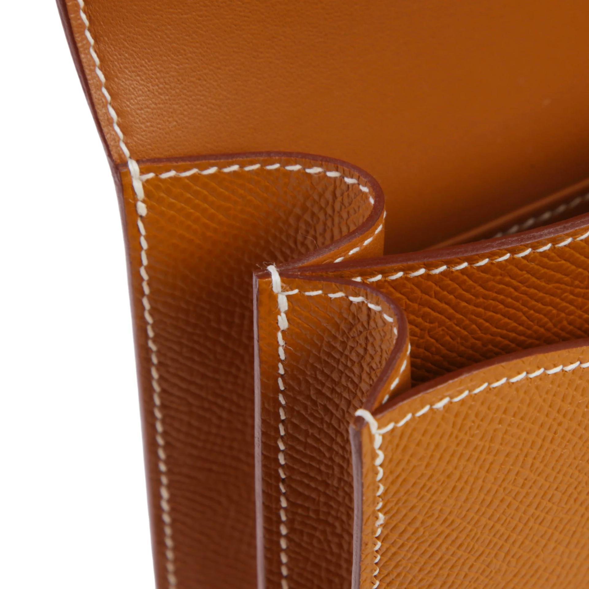 Brand New ( Rank N ) HERMÈS Constance Mini Gold (37) Epsom Gold hardware G (2026) - 13