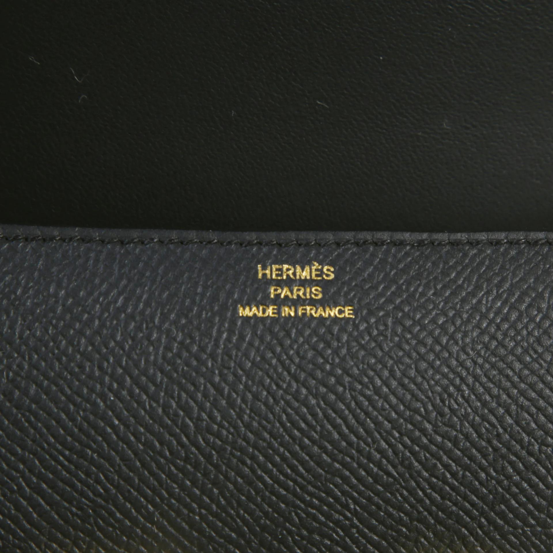Brand New ( Rank N ) HERMÈS Constance Elan 2024 Noir (89) Epsom Gold hardware G (2026) - 10