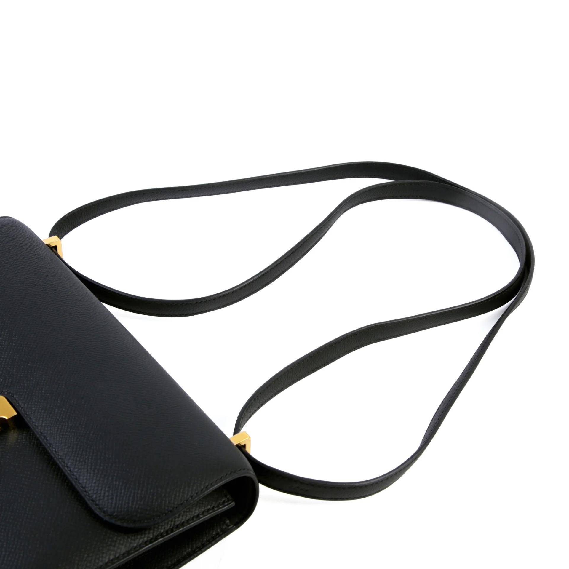 Brand New ( Rank N ) HERMÈS Constance Elan 2024 Noir (89) Epsom Gold hardware G (2026) - 3