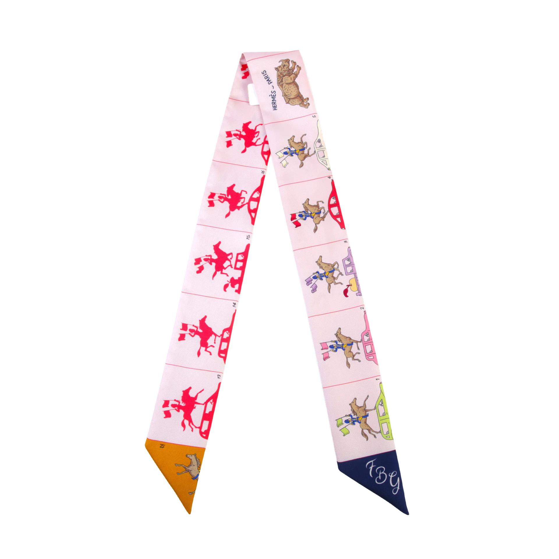 Twilly Hermes Parade Pink