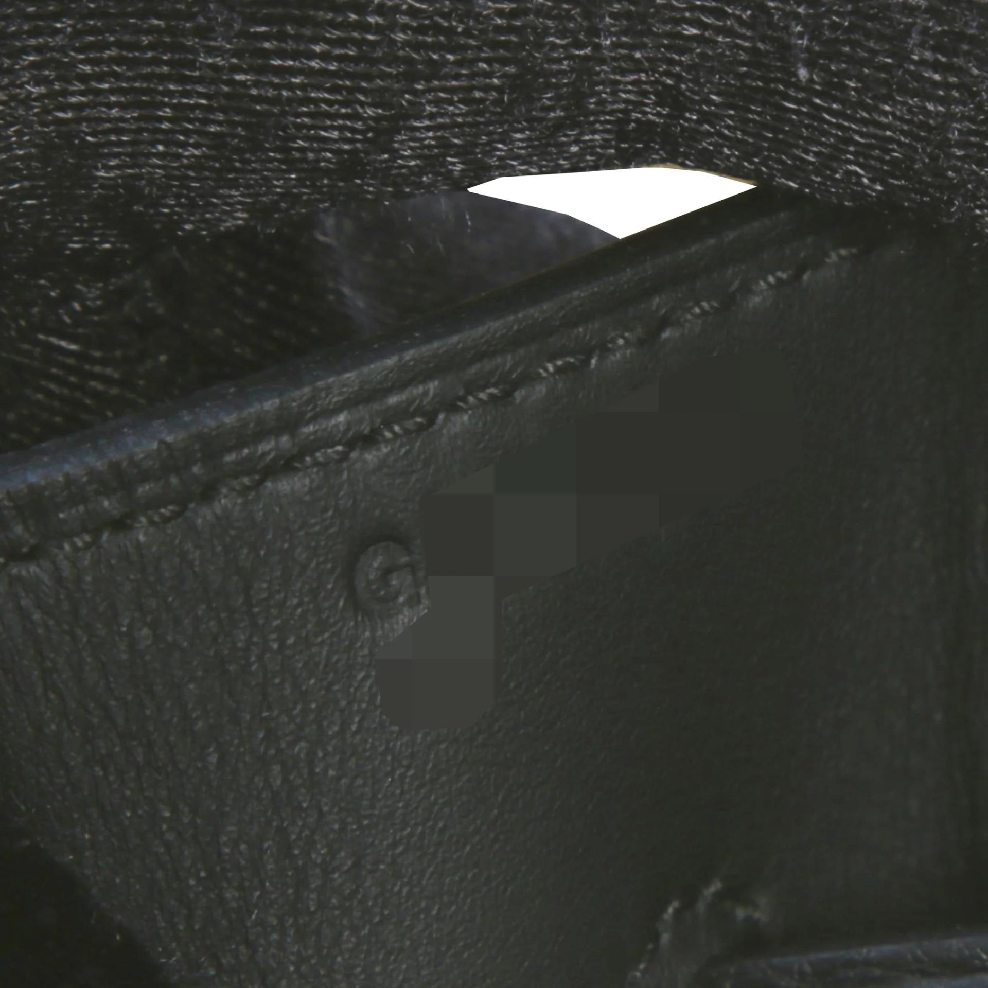 Excellent ( Rank SA ) HERMÈS Kelly 42 Maxi Noir (89) Togo Palladium hardware G (2026) - 13
