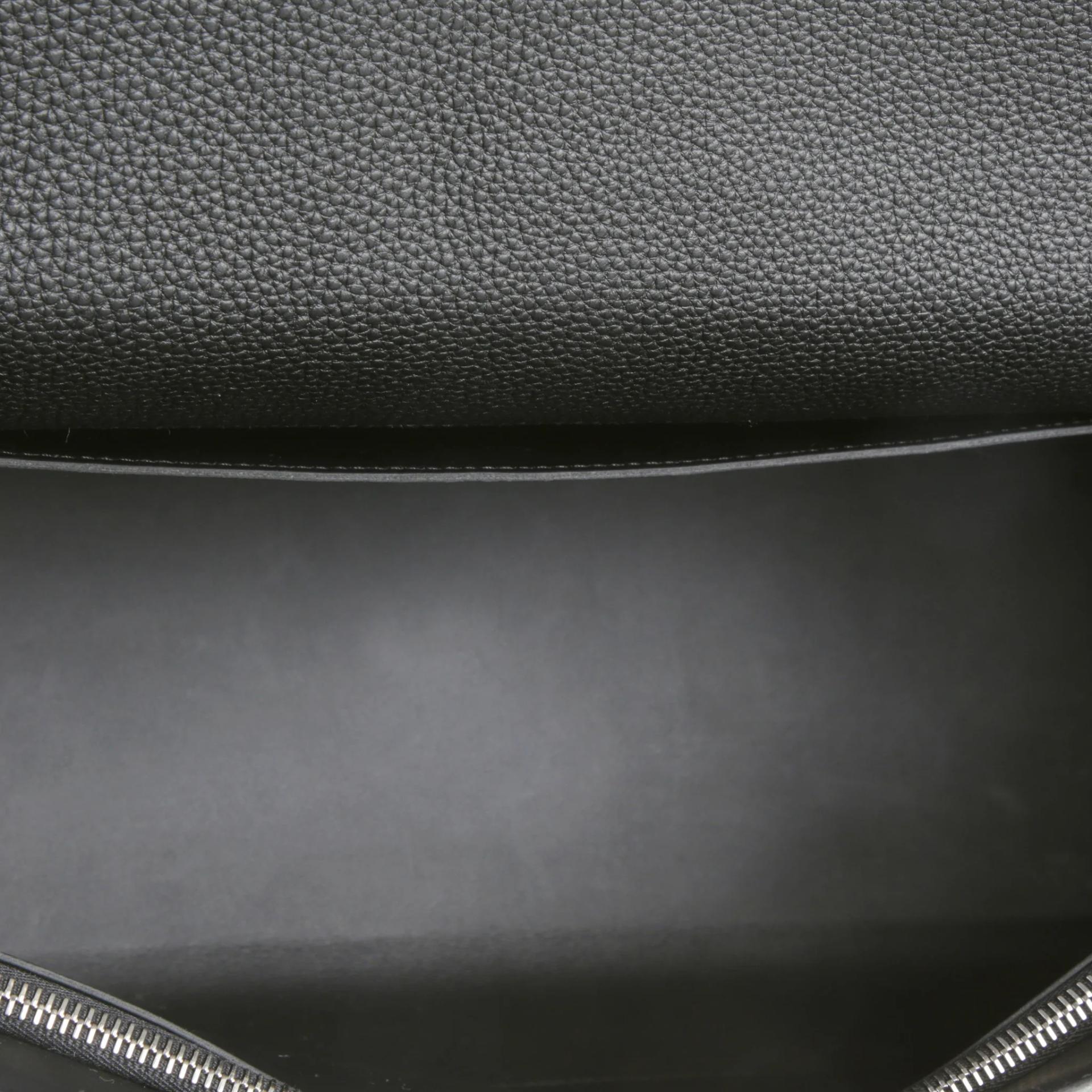 Excellent ( Rank SA ) HERMÈS Kelly 42 Maxi Noir (89) Togo Palladium hardware G (2026) - 10