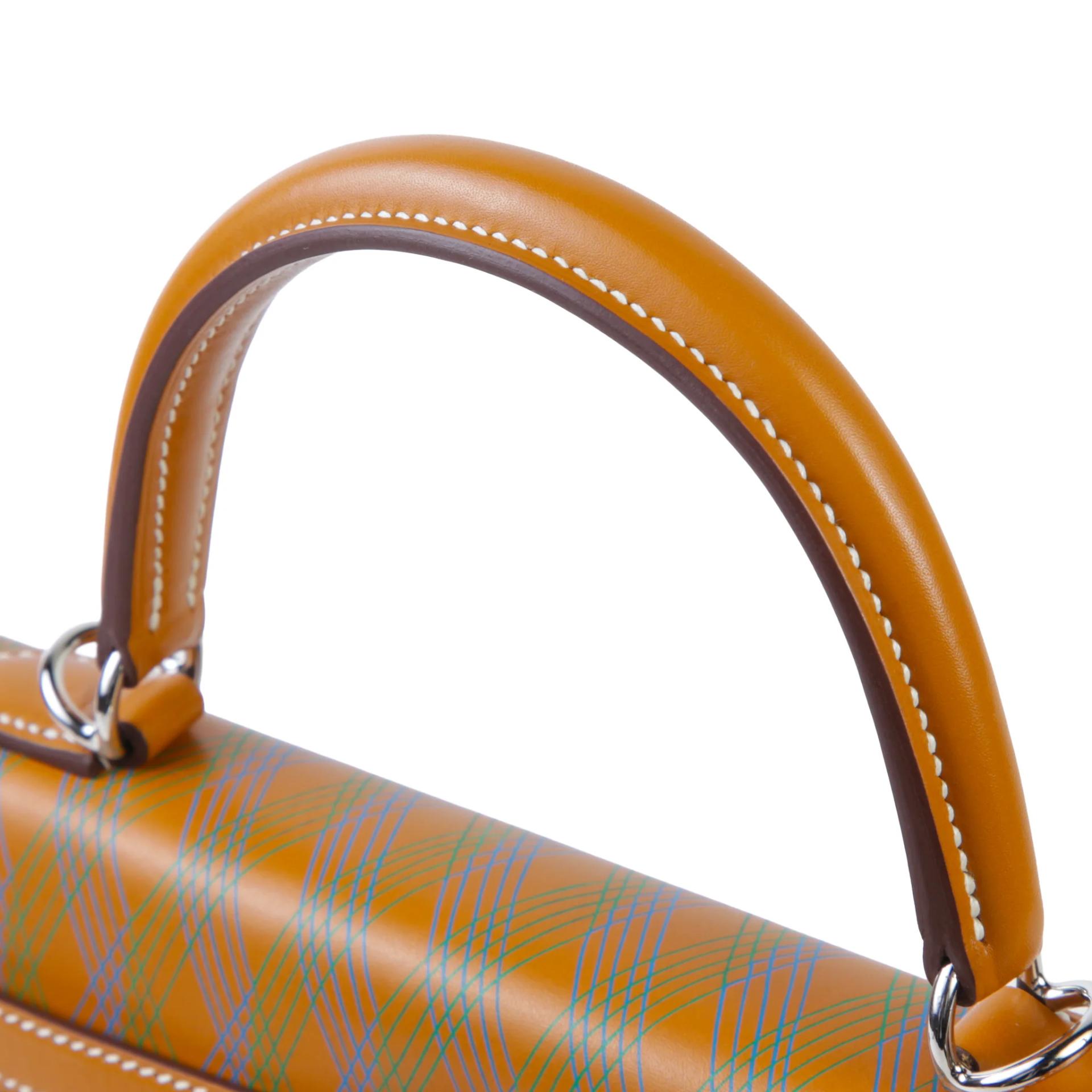 Unused ( Rank NS ) HERMÈS Limited Edition Kelly 25 Sellier Losanges Natural Sable (21) Butler Palladium hardware W (2024) - 3