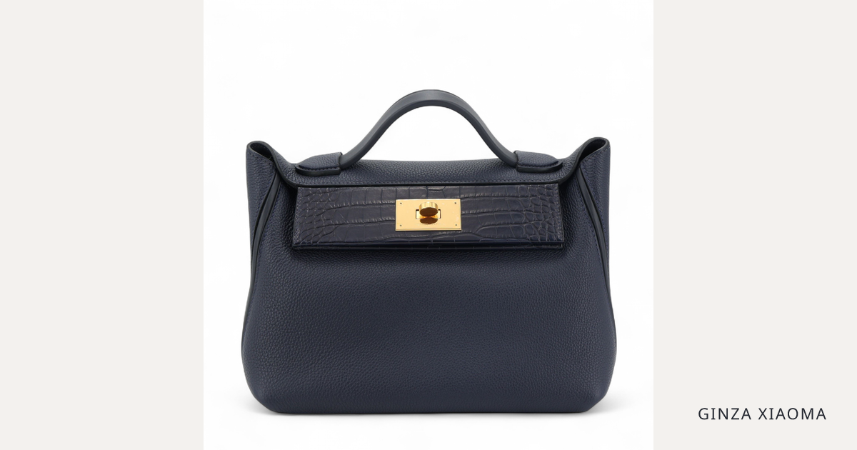 HERMES ダークネイビー 指なしグローブ カシミア×レザーLsize箱付 twitter-image?cfc1d342e55d5828