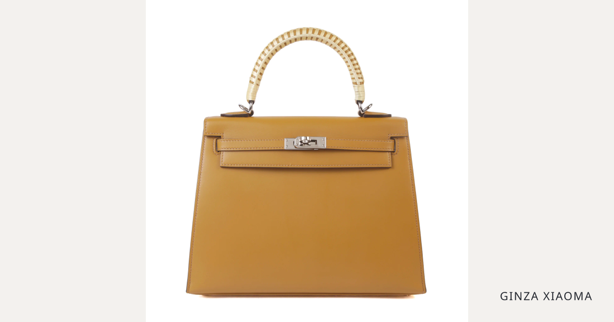 Kelly 25 Sellier Eclisse Picnic Touch Poussiere (1C) | GINZA XIAOMA