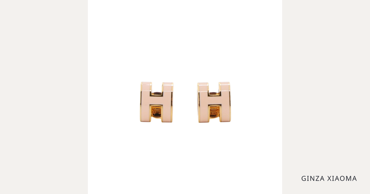 Mini Pop H earrings Pink | GINZA XIAOMA